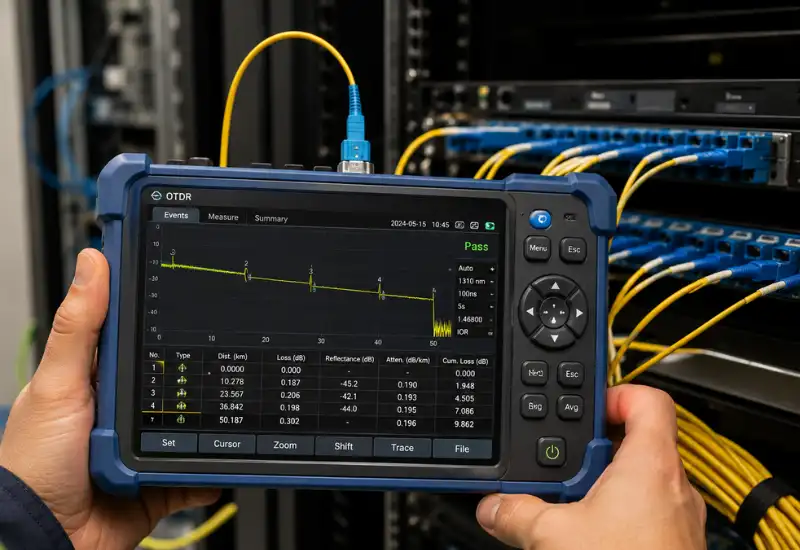 Fibre optic jointing and OTDR testing services